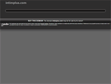Tablet Screenshot of intimplus.com